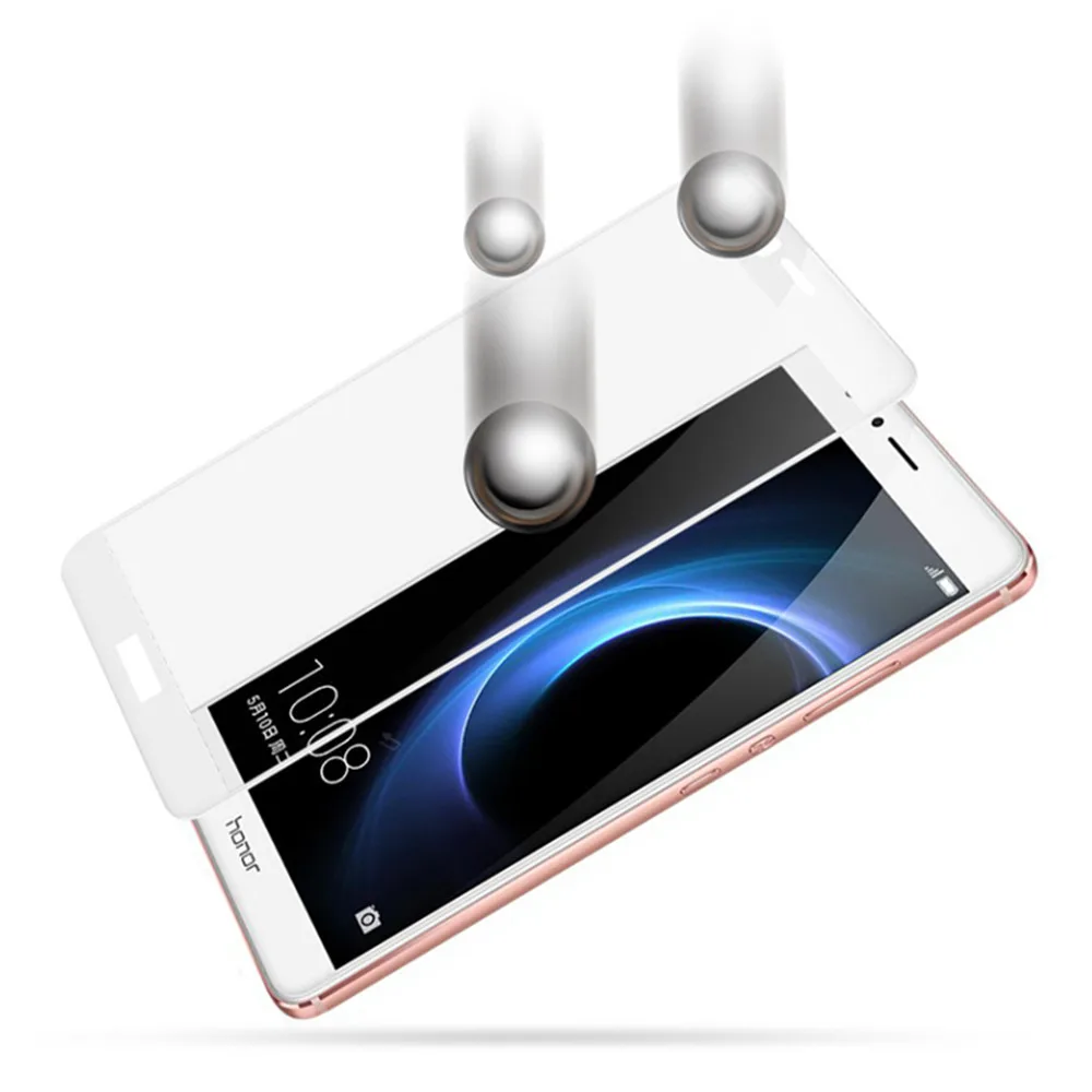 Full Cover Tempered Glass For Huawei Honor V8 Screen Protector protective film KNT-AL20 KNT-TL00 glass | Мобильные телефоны и