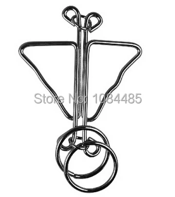 

Butterfly Shaped Metal Wire Brain Teaser Puzzle Game Toy for Adults Children