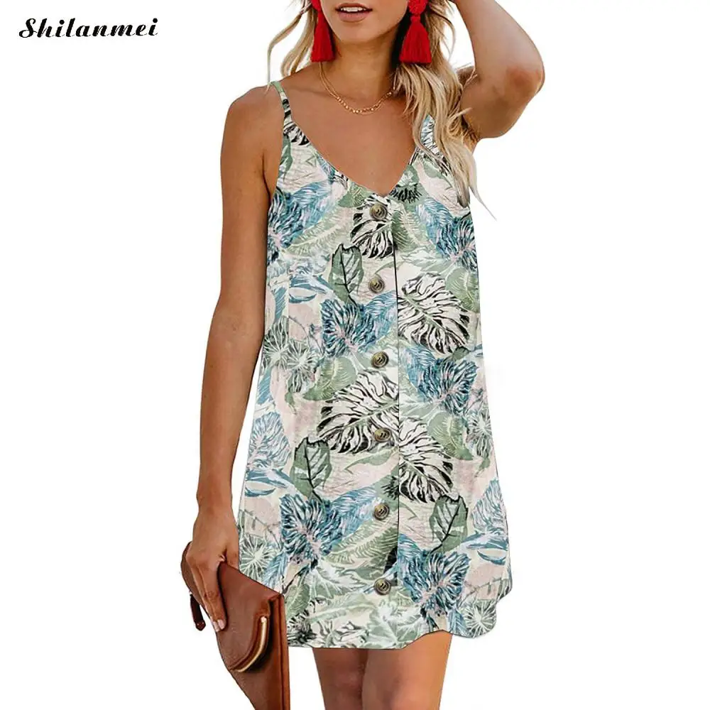 Vintage Dresses Woman Party Night Floral Printed Backless Sexy Red Dress Summer Boho Fashion Elegant Ladies Casual Mini | Женская одежда