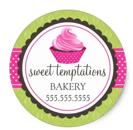 

1.5inch Gourmet Cupcake Bakery Classic Round Sticker