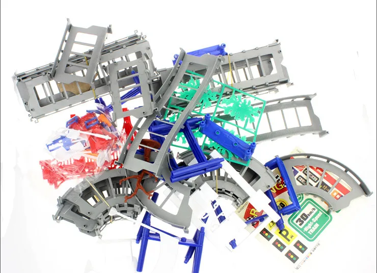 

High-quality 1 Set assembly track toy car multilayer track car boy Electric rail car rail train toy for birthday gift Kids Toys