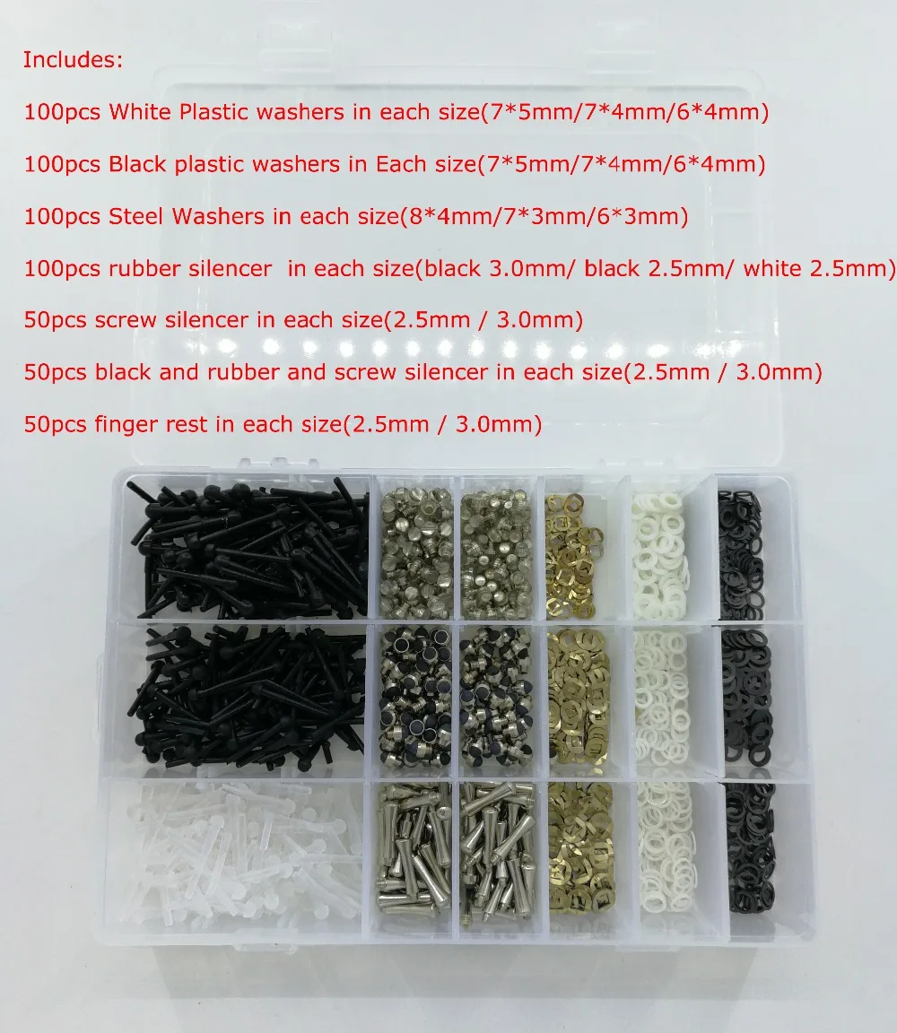 1500 unids/lote de piezas de tijera para el cabello, kits de reparaci&oacute;n de tijeras, accesorios que incluyen Parachoques/reposabrazos/arandela-0