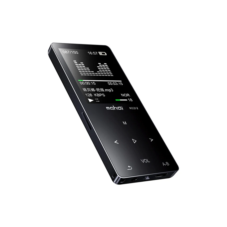 Новые металлические Bluetooth Спорт MP3 плеер Портативный аудио 16 ГБ с Встроенный