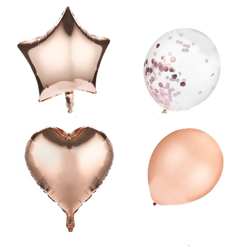 10pcs Foil Balloon Set Helium Confetti Star Heart Ballon Birthday Wedding Party Love Decor Drop Shipping 529# | Дом и сад