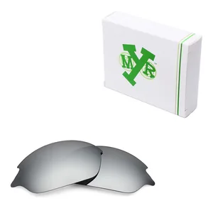 Поляризованные Сменные линзы Mryok для солнцезащитных очков Oakley Romeo 2 Серебристые титановые