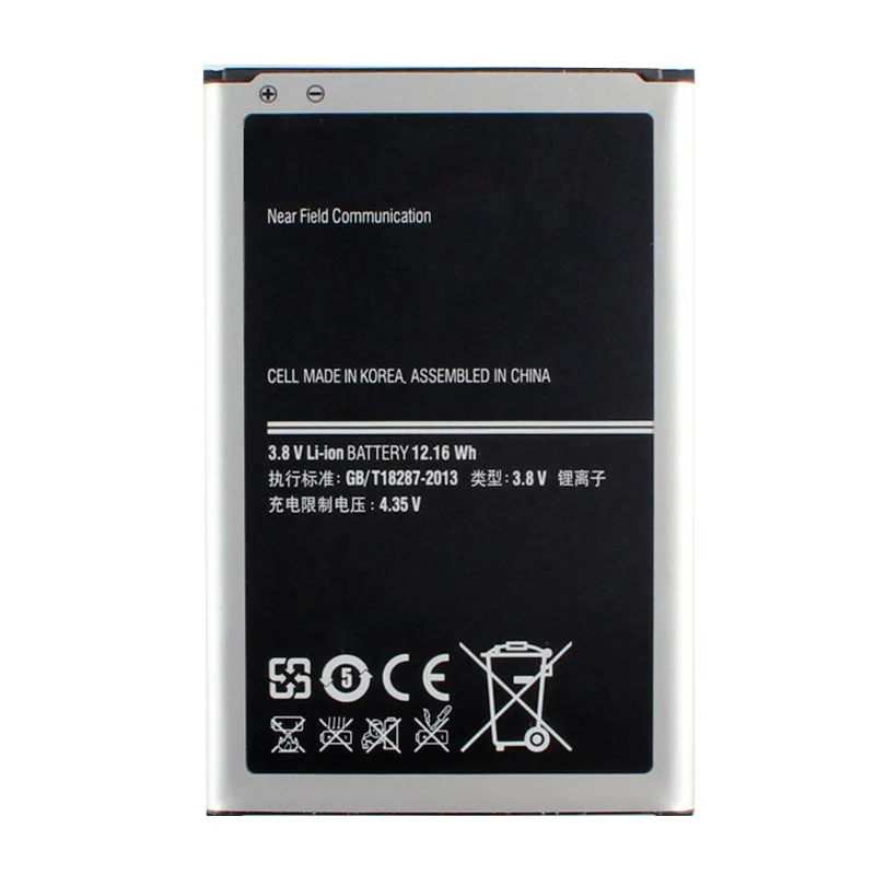 Оригинальная замена samsung Батарея для Galaxy NOTE 3 N900 N9002 N9009 N9008 N9006 N9005 Note3 B800BC B800BE с NFC 3200