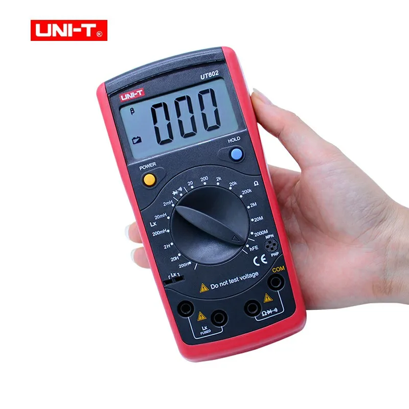 UNI-T UT602 цифровой профессиональный измеритель емкости индуктивности LCR метр Транзистор Диод Непрерывность зуммер