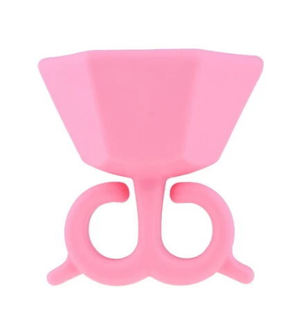 Light pink Pandahall 3 шт. инструменты для дизайна ногтей гибкий Прочный переносной силиконовый держатель для бутылки с маслом для ногтей - Цвет: Light pink