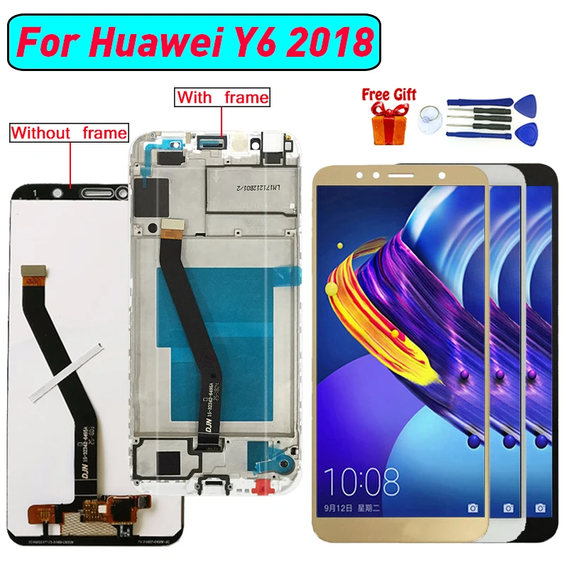 Для Huawei Y6 2018 дисплей ЖК экран Замена дигитайзер сборка для ATU LX1 L21 дисплея|Экраны