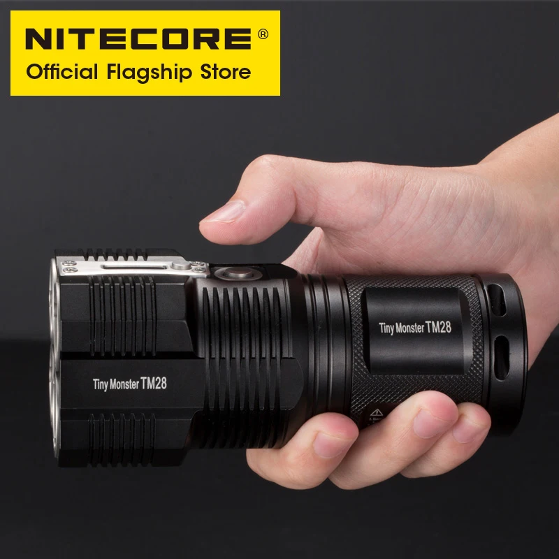 NITECORE TM28 O светильник вспышки 6000 люмен ультра яркая подсветка с Перезаряжаемые