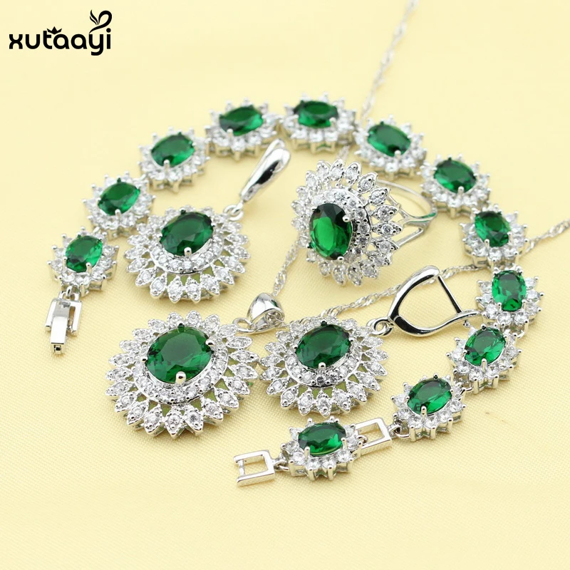Комплект из колье серёг и браслета серебра 925 пробы|jewelry sets for women|silver jewelry setsterling