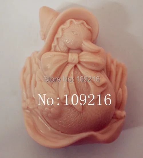 Силиконовая форма для мыла ручной работы с птицей и бабушкой (zx960) 1 шт. | Дом сад