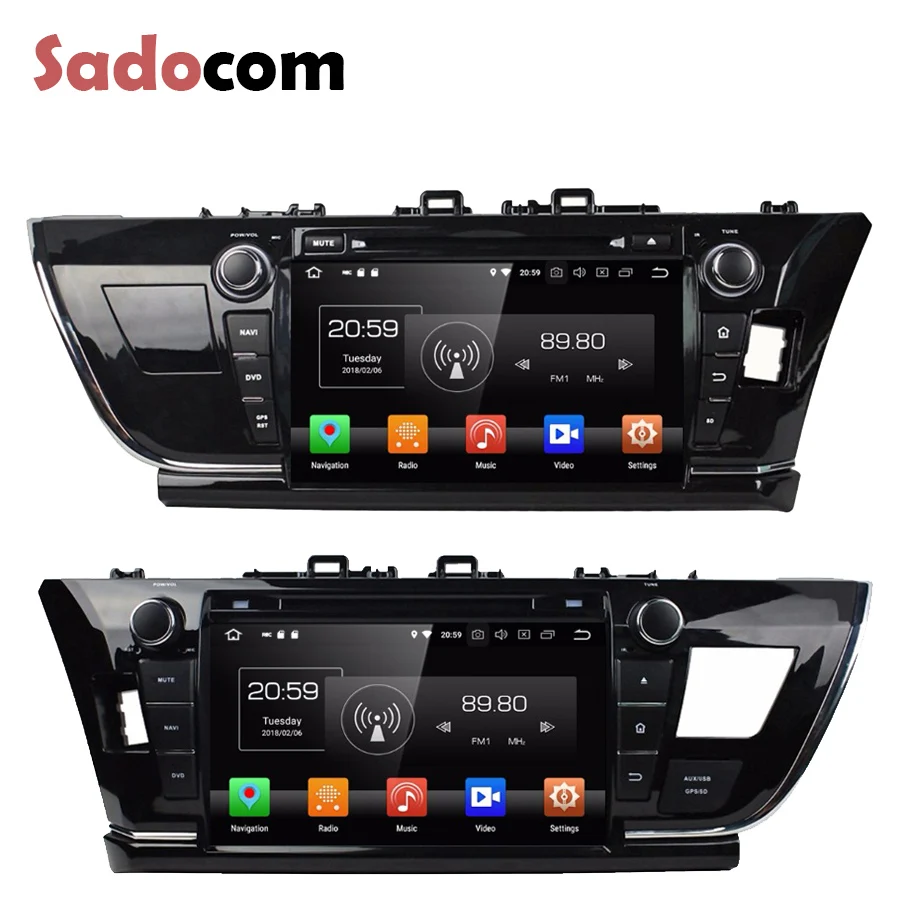 9 &quotTDA7851 Android 8 0 автомобильный dvd плеер для Toyota COROLLA 2014 2015 правый левый 4 Гб RAM 64 ГБ | Отзывы и видеообзор