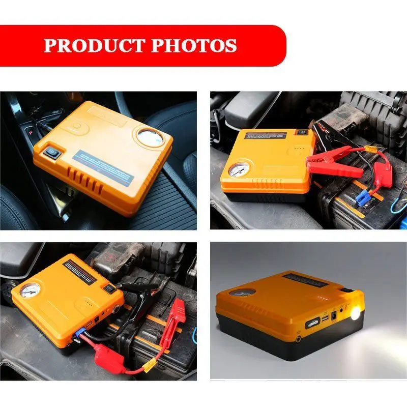 12V автомобильный пусковой стартер воздушный компрессор насос шинный надувной