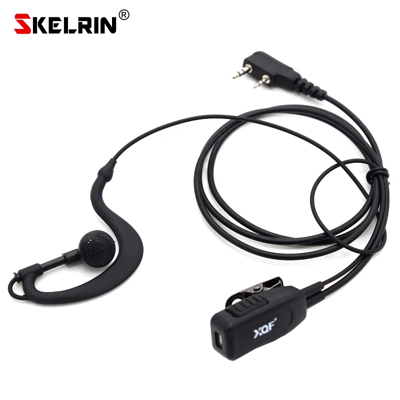 2 контактный Заушник портативная рация с наушниками гарнитура для Kenwood BaoFeng UV 5R BF