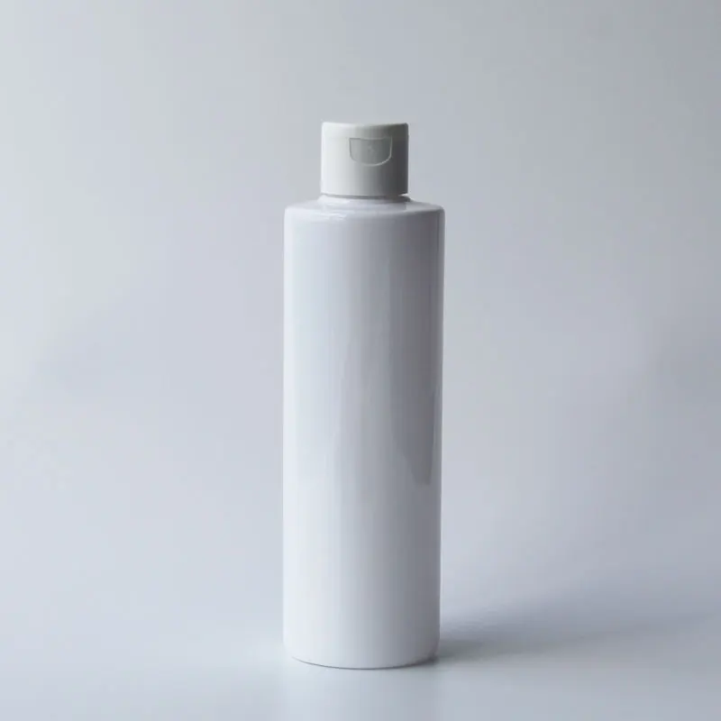 White Bottle White 250 мл X 25 прозрачный пластик косметический лосьон крем бутылка флип Топ крышка 250cc Пустые контейнеры для шампуня прозрачные бутылки для мытья - Цвет: White Bottle White