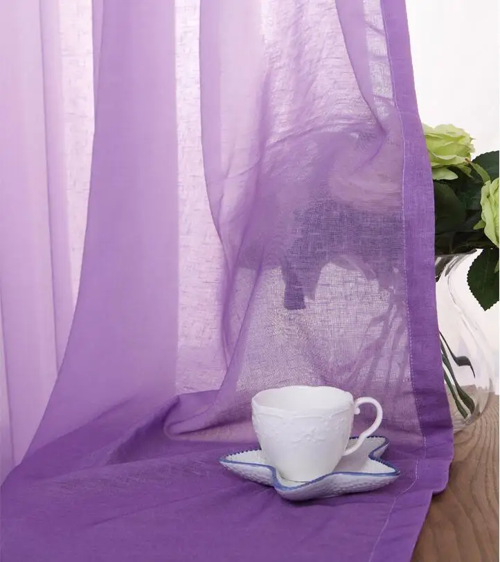color 1 tulle Градиентные затемненные шторы, простые японские скандинавские шторы для гостиной, спальни, эркер на заказ, занавески на окна JS25C - Цвет: color 1 tulle