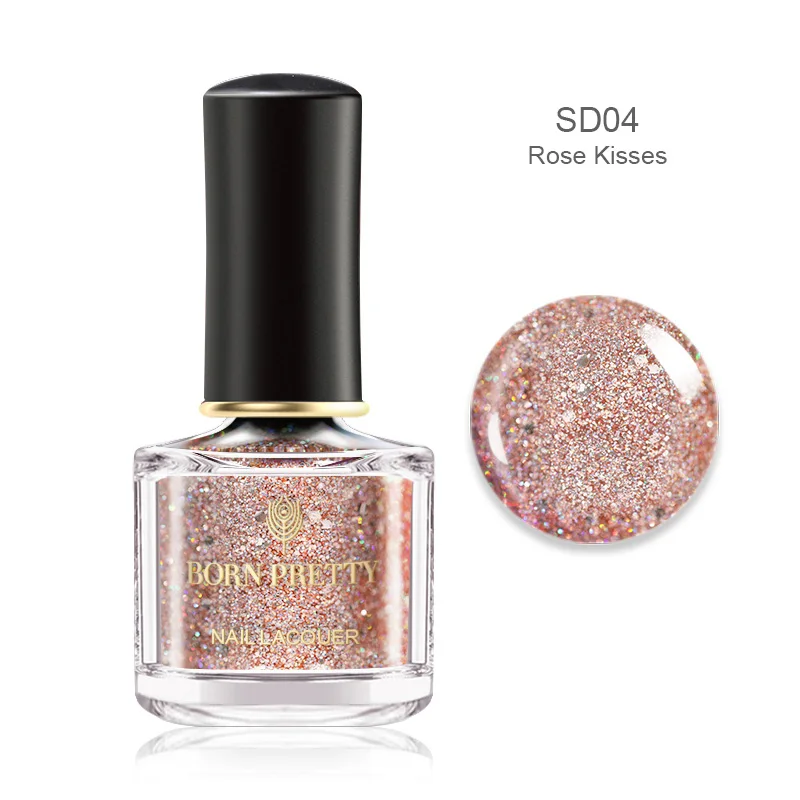 BP-SD04 BORN PRETTY Shimmer Голографический лазерный лак для ногтей серия Быстросохнущий лак для маникюра цвет 6 мл - Цвет: BP-SD04