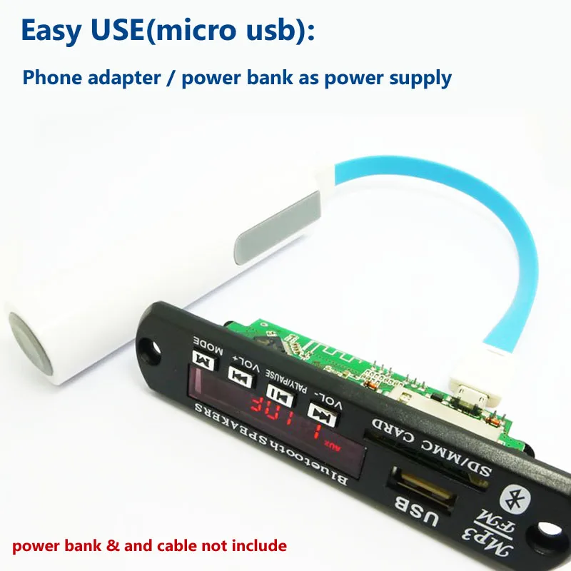 Беспроводной Bluetooth Hands Free 12 в MP3 WMA FLAC декодер плата аудио модуль USB SD FM РАДИО