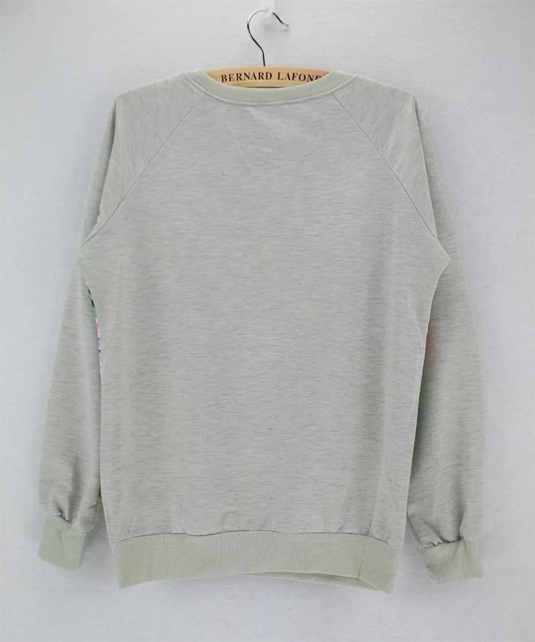 Женский свитшот с длинным рукавом и круглым вырезом|dropship vitamins|sweater collardropship gps |