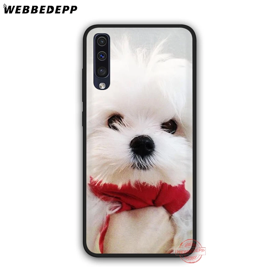 WEBBEDEPP потрясающий мягкий чехол для телефона с надписью I Love My Maltese Dog Для Samsung A50s A40s