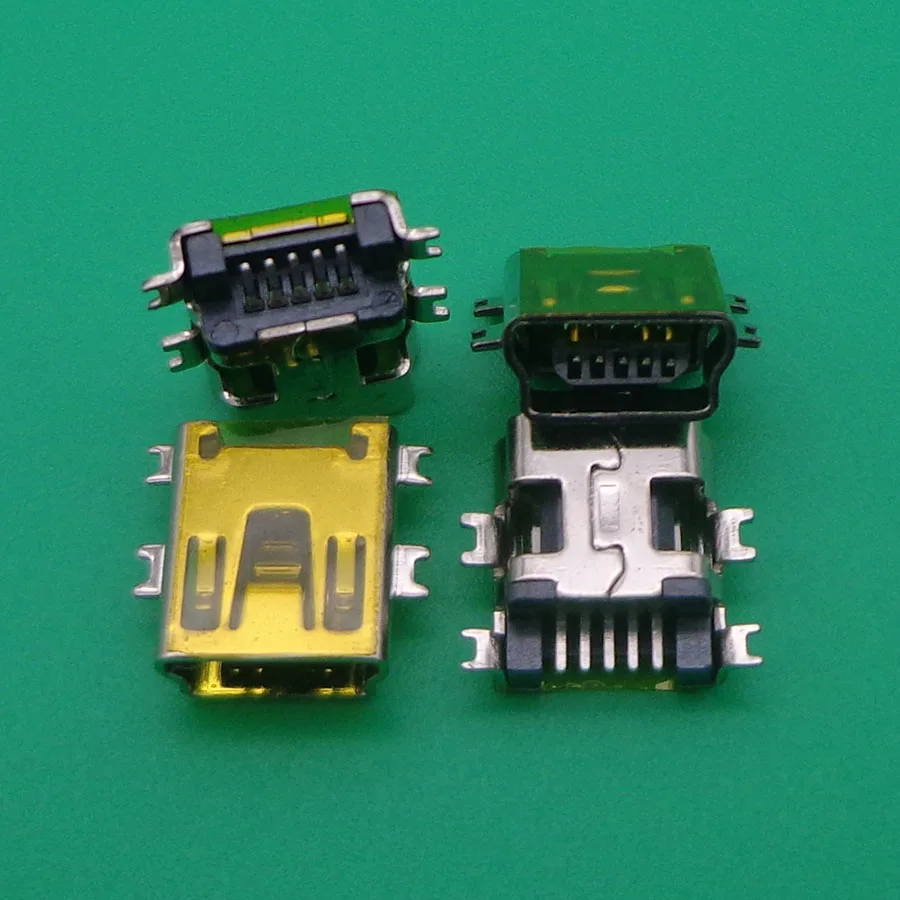 100 шт. высокое качество мини USB Тип B Женский 5 Pin SMT SMD гнездо разъема ПП короткий