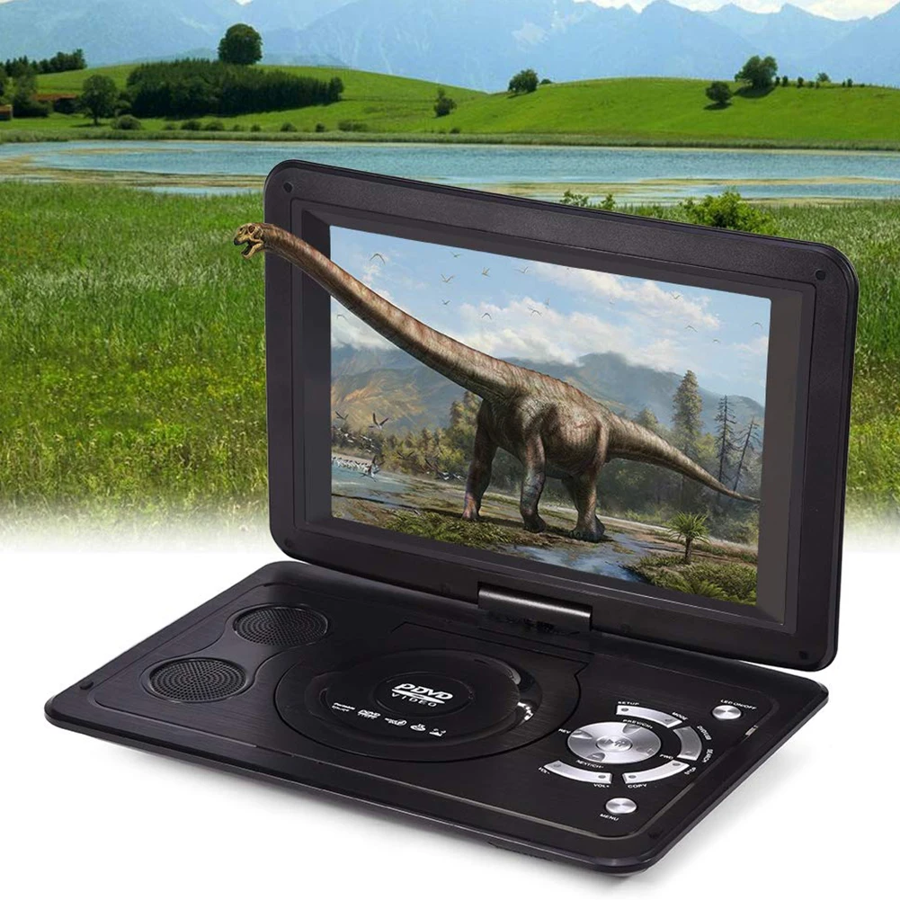 Портативный мини dvd плеер с разъемом ЕС и США 13 9 дюймов HD tv фильмы lcd мобильный
