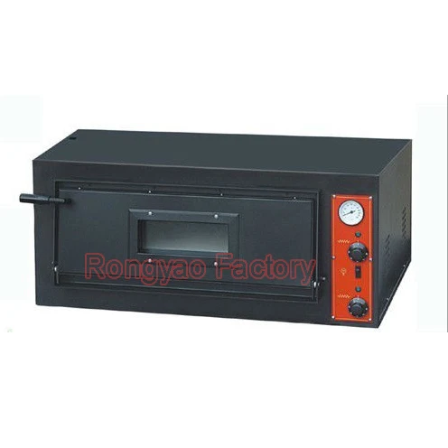 Черная Однослойная духовка для пиццы профессиональная хлеба коммерческая