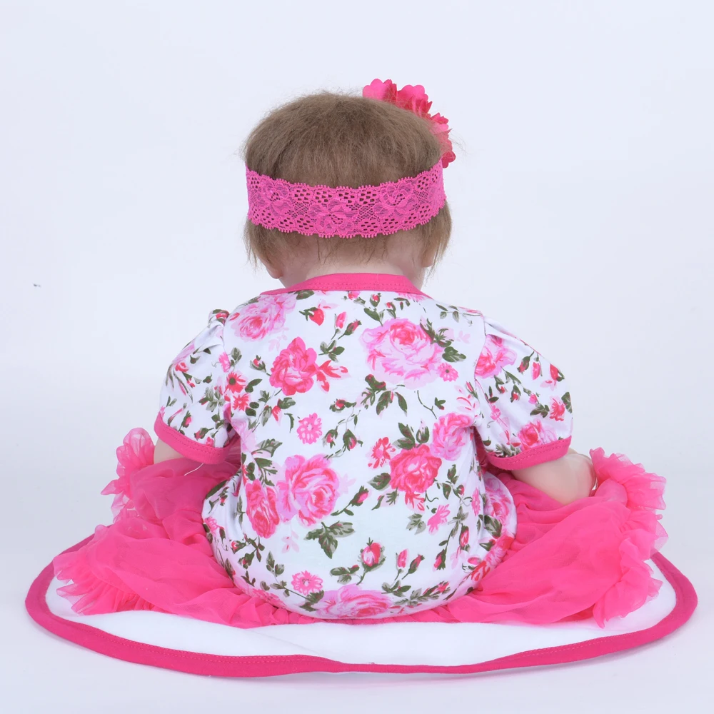22 &quot/55 см Силиконовые reborn baby doll игрушки babies play house для малышей подарок на день