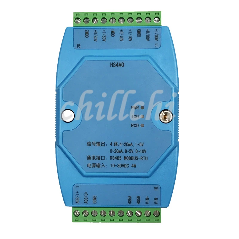 Аналоговый выходной модуль Modbus RS485 0-20 мА/4-20 мА/0-5 В/1-5 В/0-10 в | Электронные