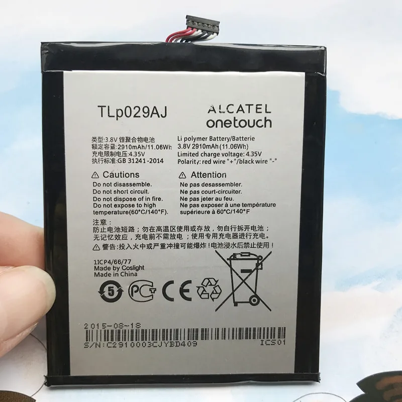 2910mAh TLp029A1 TLp029AJ TLP029A2 S батарея для Alcatel OneTouch Idol 3 OT 6045F 6045Y TCL I806 AM H200
