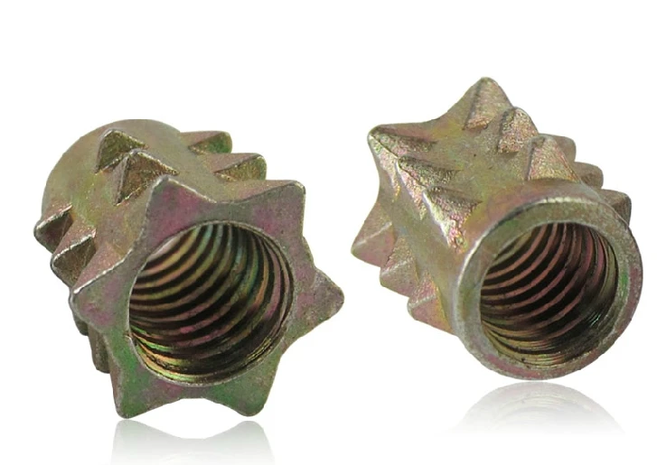 Мебельная гайка M4 x 10 мм деревянная вставка дюбель крепеж для мебели ножек