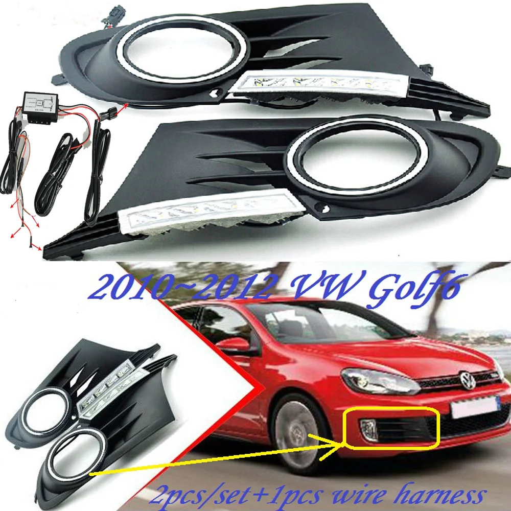 Светодиодный 2010 ~ 2013 Golf6 Дневной светильник туман головной sharan Golf7 routan поло passat