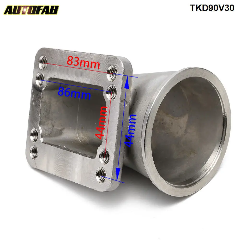 1 комплект 3 &quotVband 90 градусов литой локоть адаптер фланец + v зажим для T4/T3 Turbo