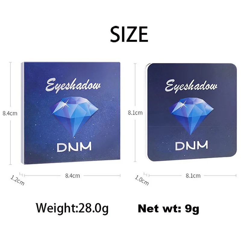 9 видов цветов Тени для век палитра теней блестящие дымовые тени женщин MH88| |