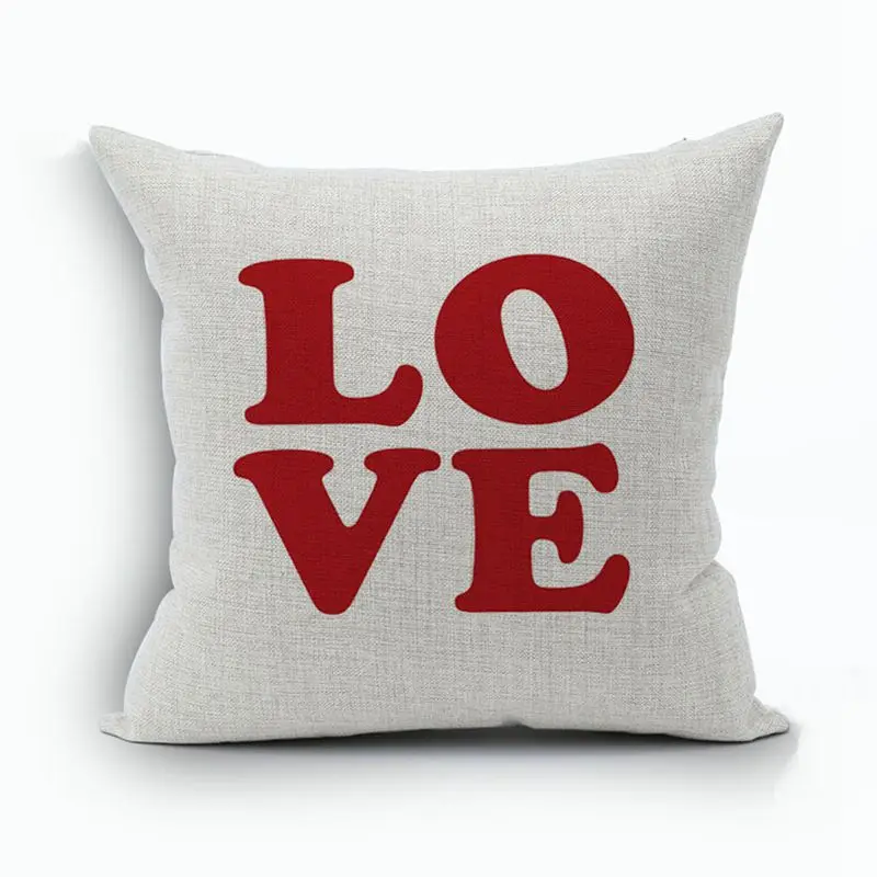 RUBYLOVE 45x45 см наволочка для автомобиля из хлопка и льна милый романтический