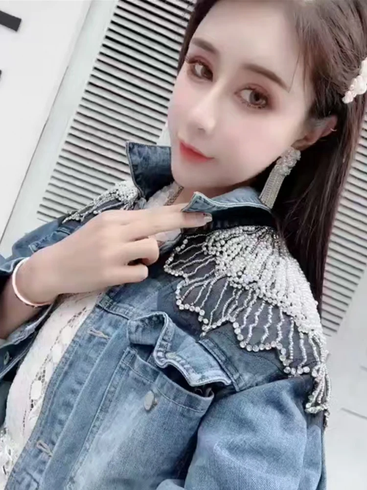 Уличная мода WHITNEY WANG 2019 Atumn ручная работа бриллианты жемчужины Бисероплетение
