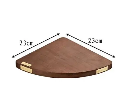 corner shelf Набор аксессуаров для ванной комнаты, деревянный и медный держатель для бумаги, мыльница, вешалка для полотенец, угловая полка, держатель для туалетной щетки, набор аксессуаров для ванной - Цвет: corner shelf