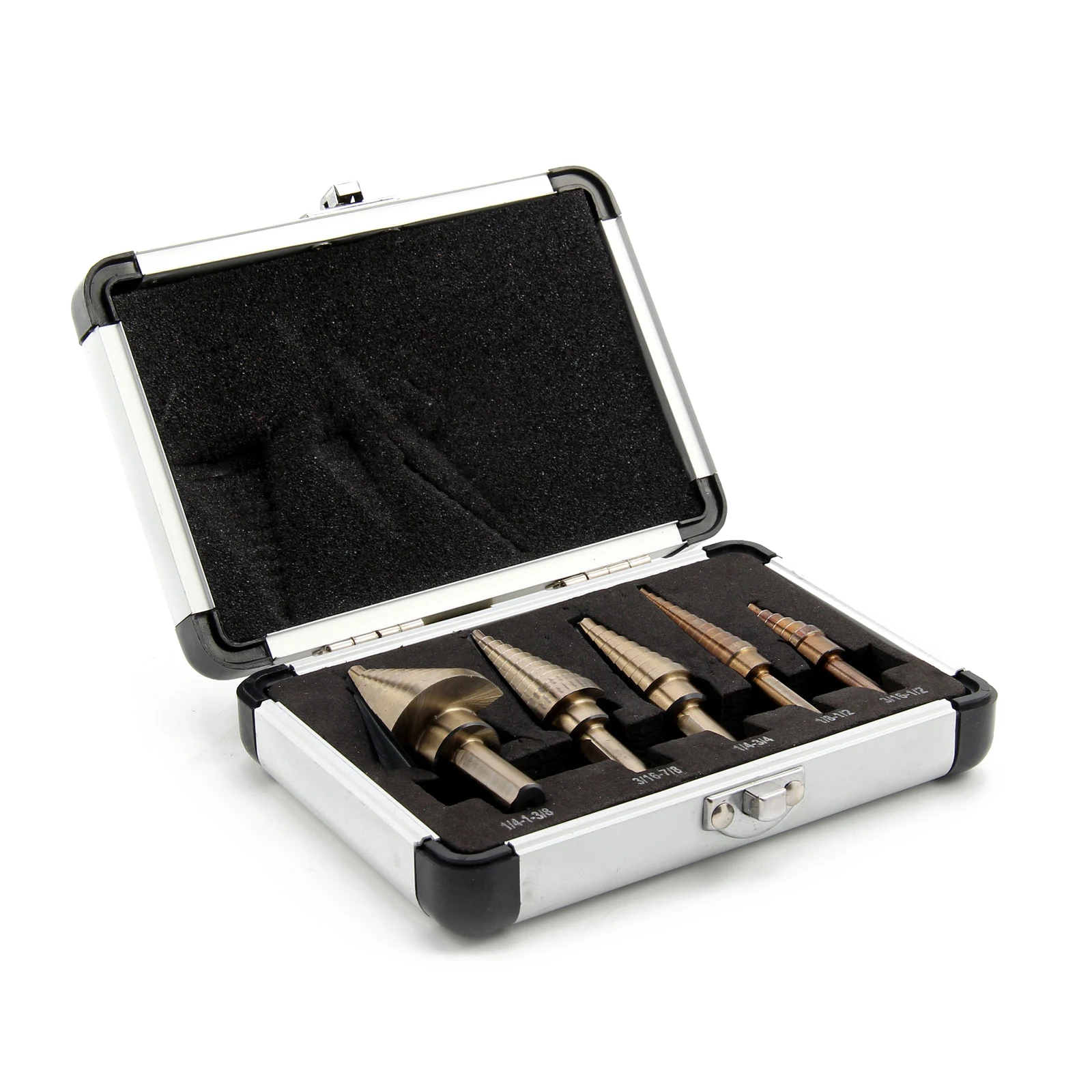 5 шт. большой титановый конусный резак для сверления отверстий набор бит с