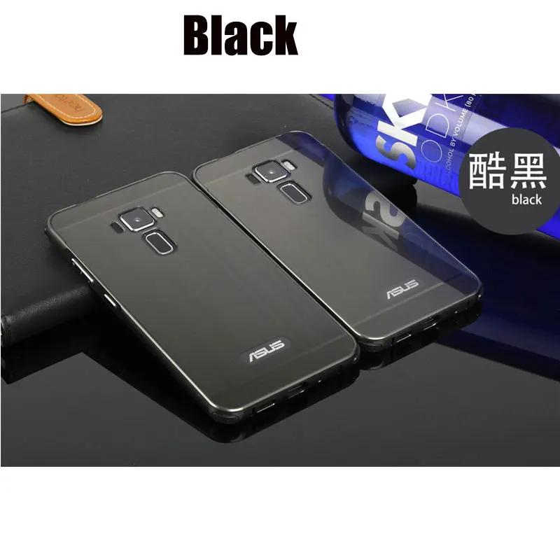 Capinha For Asus Zenfone 3 ZE552KL Case Bumper Anti-Knock Metal Aluminum Frame Brushed PC Back Cover ZE520KL | Мобильные телефоны и