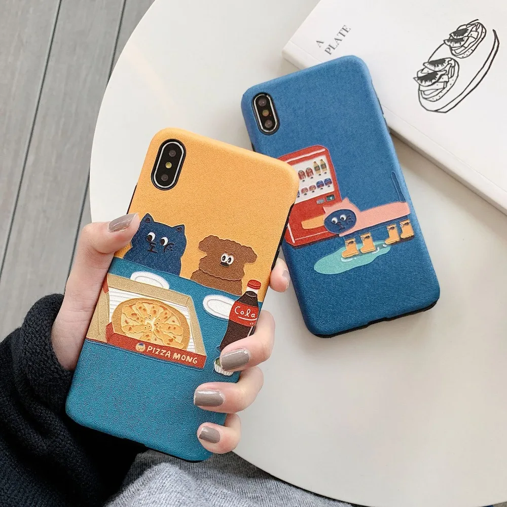 Чехол с изображением животных для iPhone XR XSMAX Foods рисунком 6 S 7 8 Plus модный Забавный