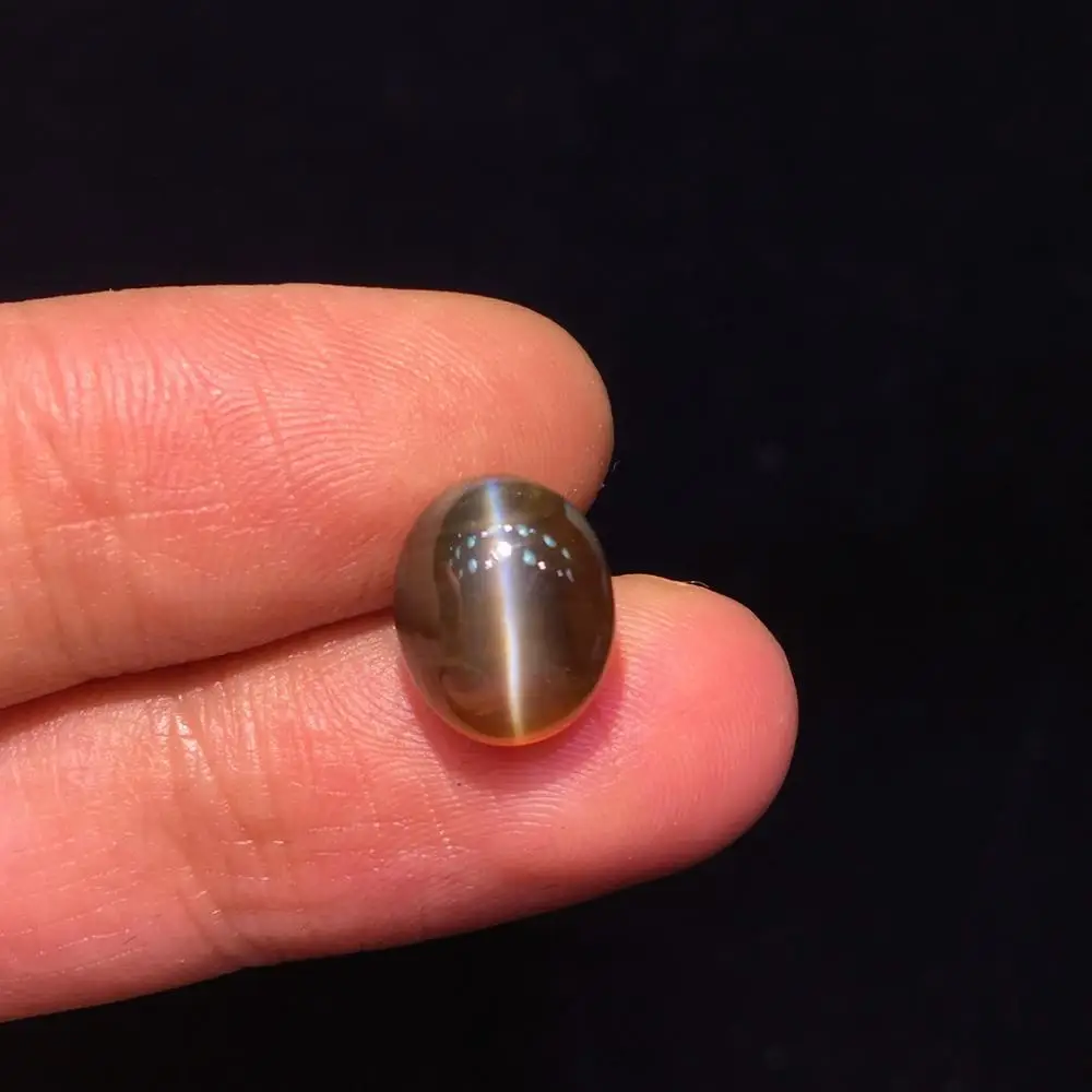 Хризоберил кошачий глаз драгоценный камень натуральный хризоберил 6.71ct