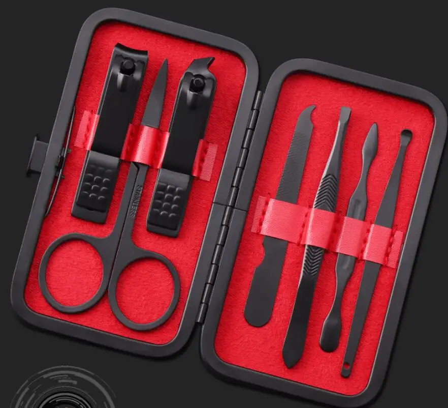 7 шт. машинка для стрижки ногтей из нержавеющей стали напильники триммер набор