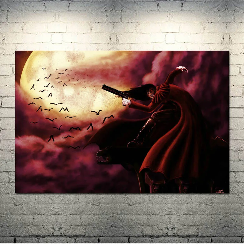 picture 3 HELLSING Hot аниме Искусство Шелковый Холст плакат 13x20 24x36 дюймов настенные картины-001 - Цвет: picture 3