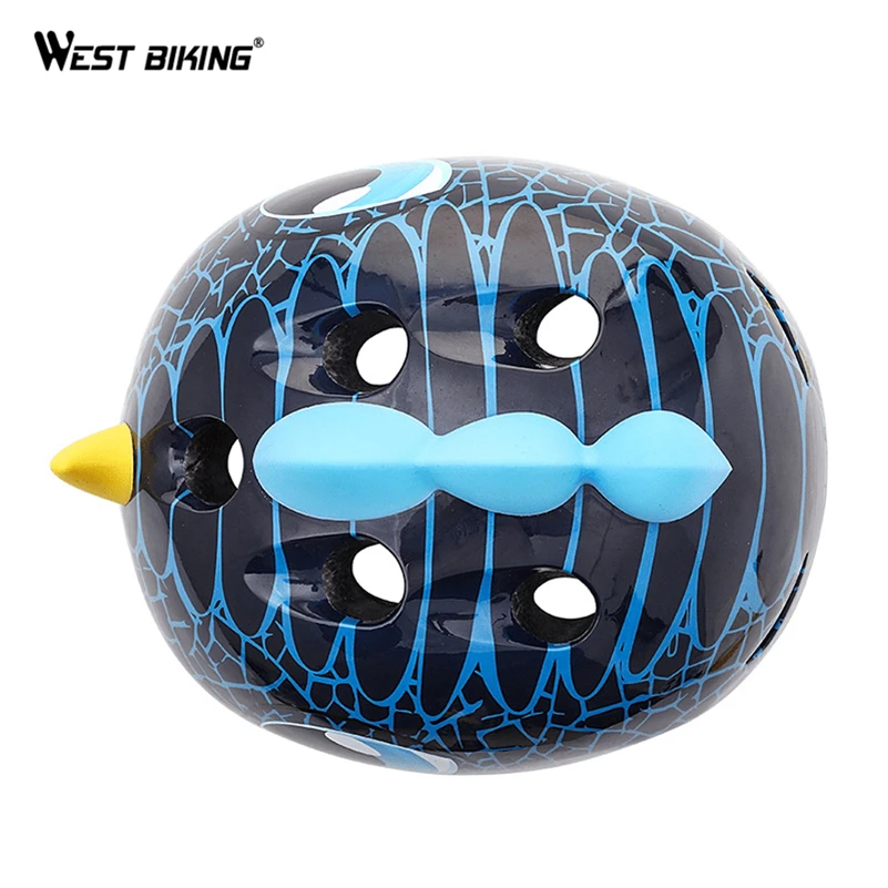 WEST BIKING детский мультяшный защитный шлем для велосипеда скейт Регулируемый