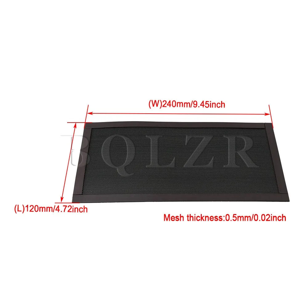 BQLZR 12x24x0,05 см Пластик ПВХ черный квадратный магнитный вентилятор пылезащитный фильтр для защиты от пыли домашнего компьютера шасси вентилятора