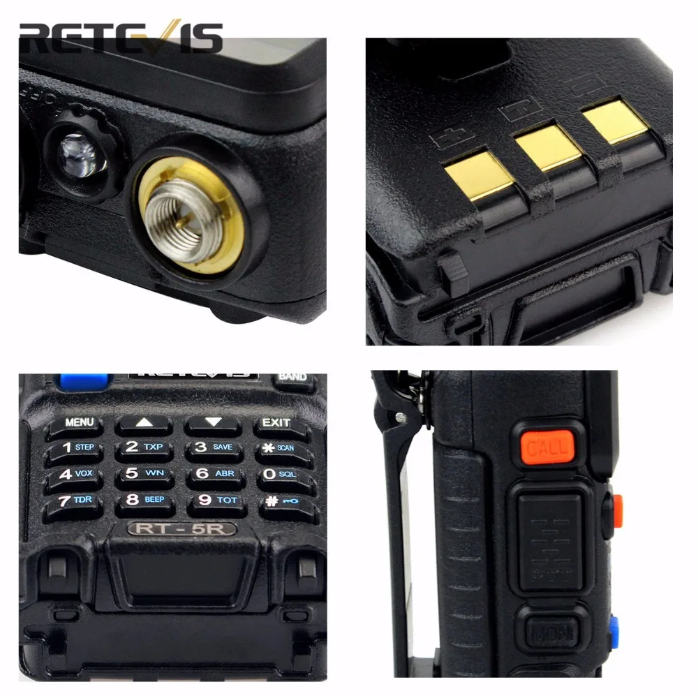 4X команды удобное Радио Walkie Talkie трансивер Retevis RT 5R 5 Вт 128CH сканирование голоса FM