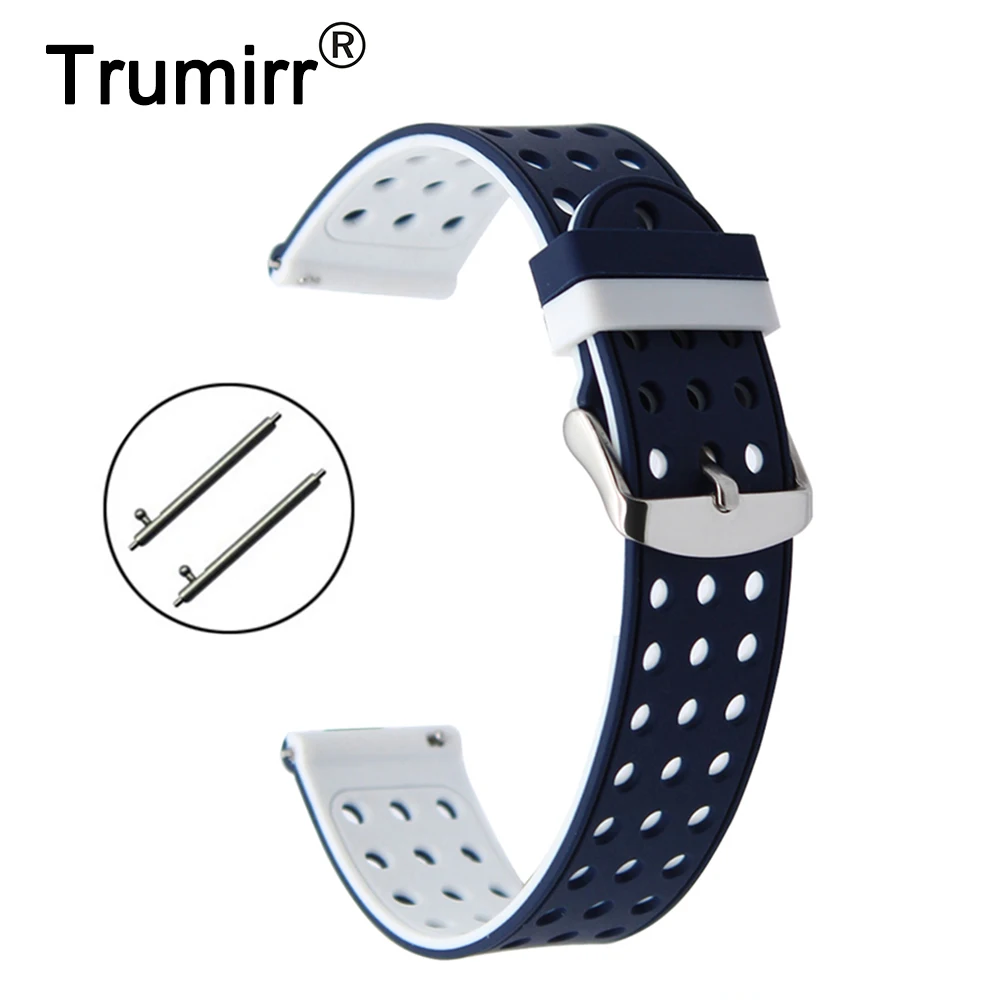 

22 мм силиконовый резиновый ремешок для часов Pebble Time/Steel/Classic LG G Watch W100/R W110/Urbane W150 быстросъемный браслет на запястье