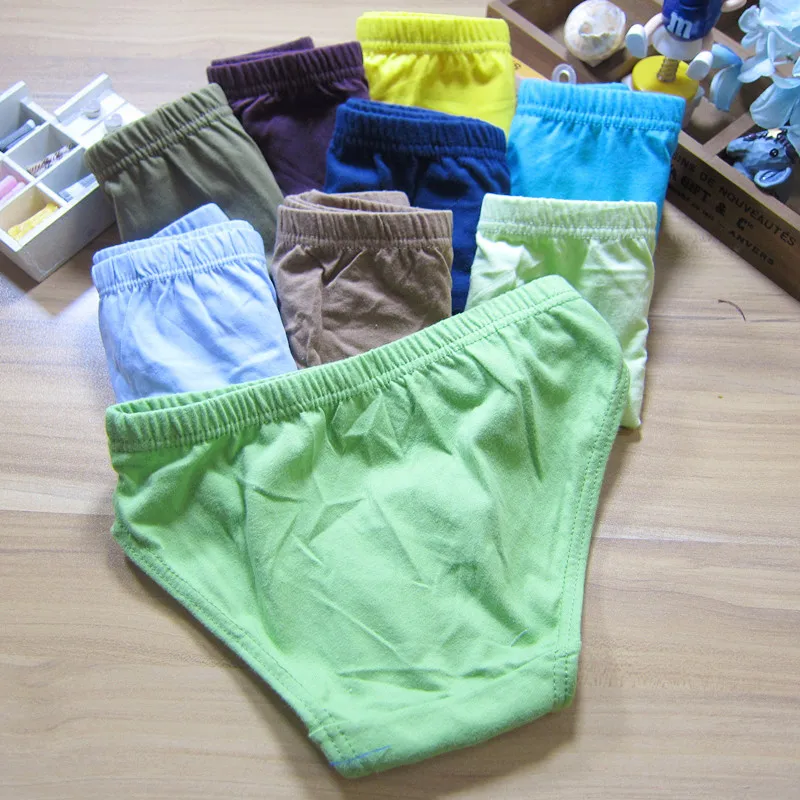 Однотонные хлопковые трусики для мальчиков 12 шт./лот|boys panties|kids briefspanties boys |