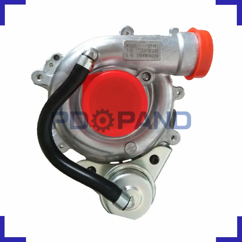 Турбокомпрессор с водяным охлаждением CT16 17201 30080 для Toyota Hiace KDH Hilux Innova Land Cruiser Camry 4WD